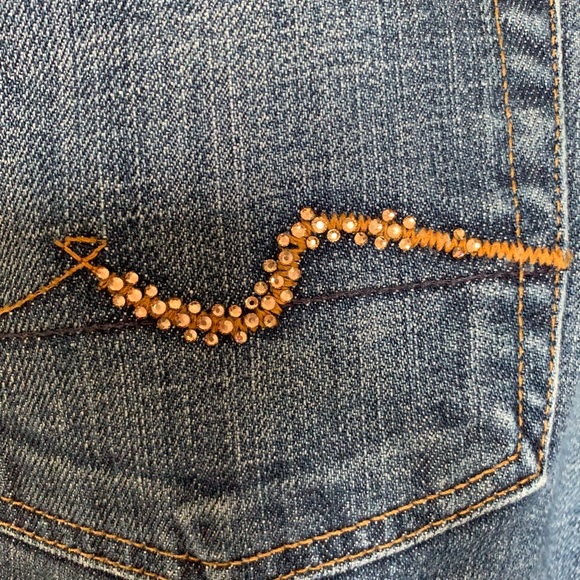 7 For All Mankind crystal logo jeans - Picture 2 of 5